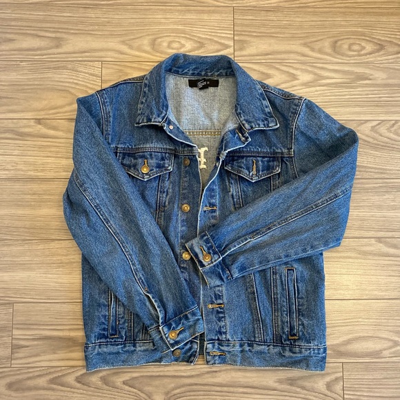 Embroidered denim jacket Sz M - Picture 3 of 6